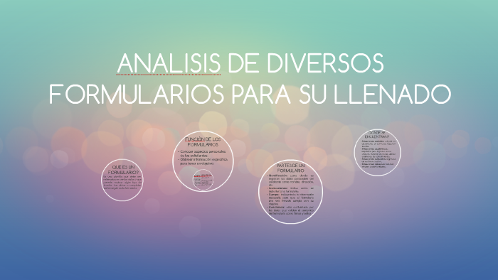 Análisis De Diversos Formularios Para Su Llenado prezi.com