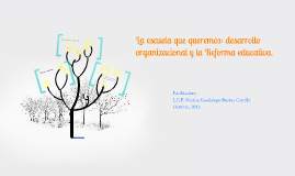 La escuela que queremos: desarrollo organizacional