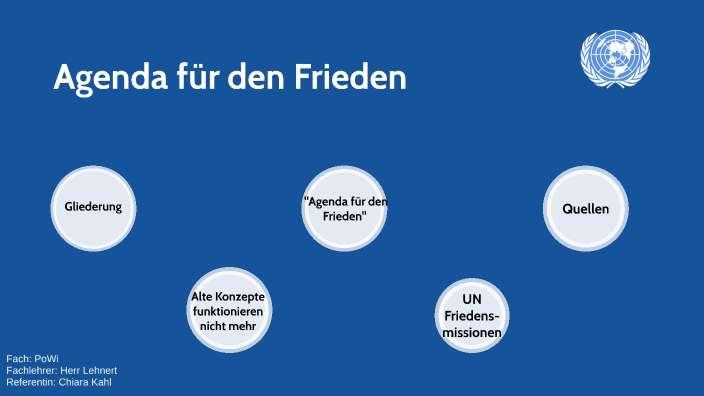 Die Agenda Für Den Frieden By Chiara Kahl On Prezi