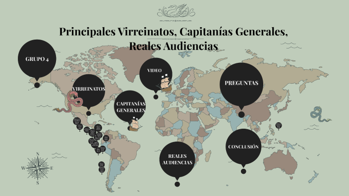 Principales Virreinatos CapitanÍas Generales Y Reales Audiencias De LatinoamÉrica By Molina 1395