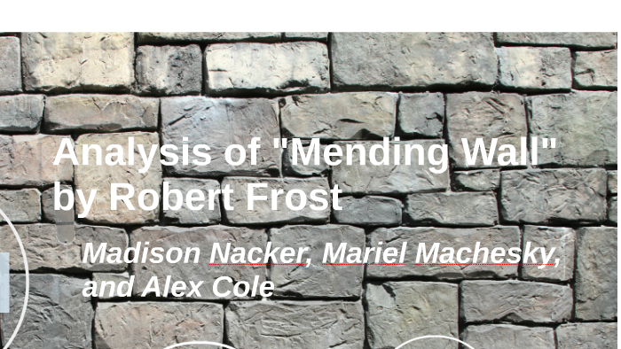 scansion mending wall