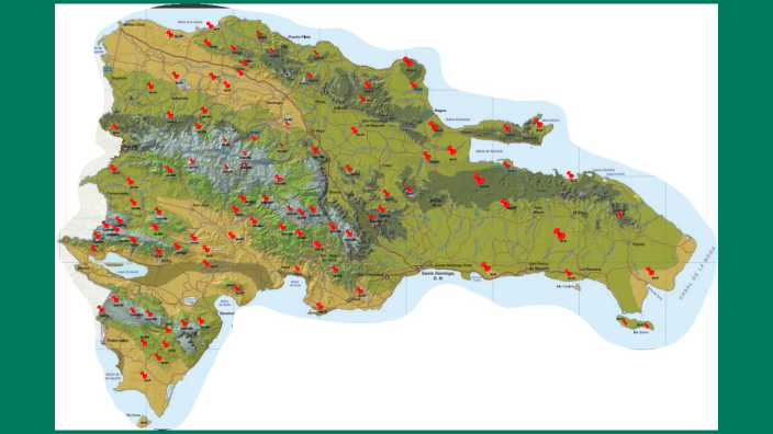 Mapa Relieve Rd Mapa de diferentes zonas de vida en República Dominicana, con leyenda y ...