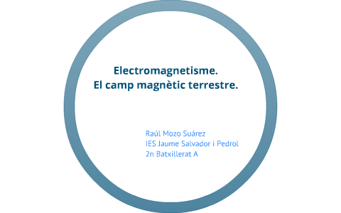 Electromagnetisme. El camp magnètic terrestre. by raul mozo