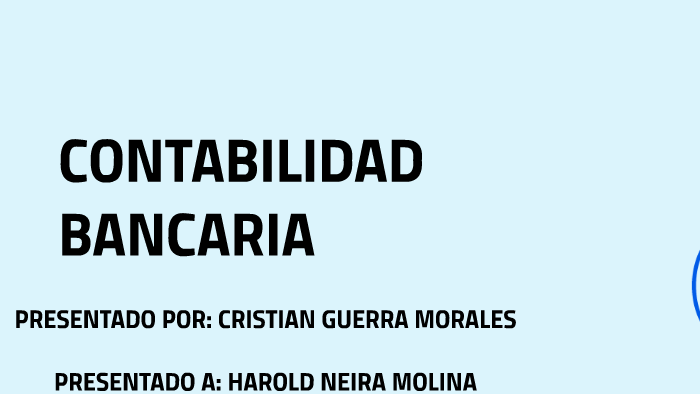 Contabilidad Bancaria By Cristian Guerra Morales 7616