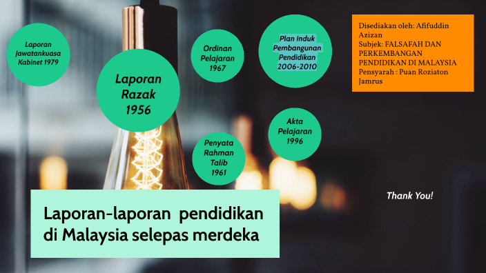 Laporan Laporan Pendidikan Di Malaysia Selepas Merdeka By Pdpppai20620