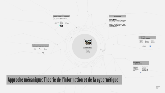 Approche mécanique: Théorie de l'information et de la cybern by j m on ...