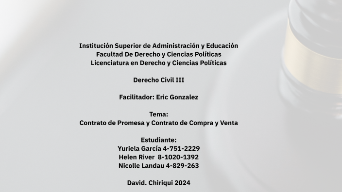 Contrato de Promesa Y Contrato de Compra y Venta by Yuriela Garcia on Prezi