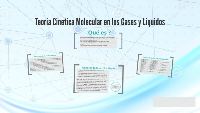 Teoria Cinetica Molecular en los Gases y Liquidos by Carolina Pérez on