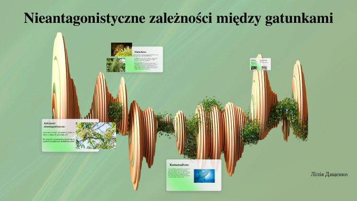 Nieantagonistyczne zależności między gatunkami. by Лиля Дощенко on Prezi