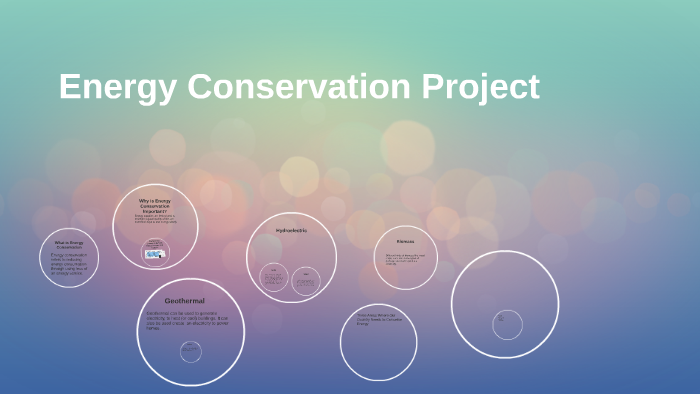 energy conservation project work methodology