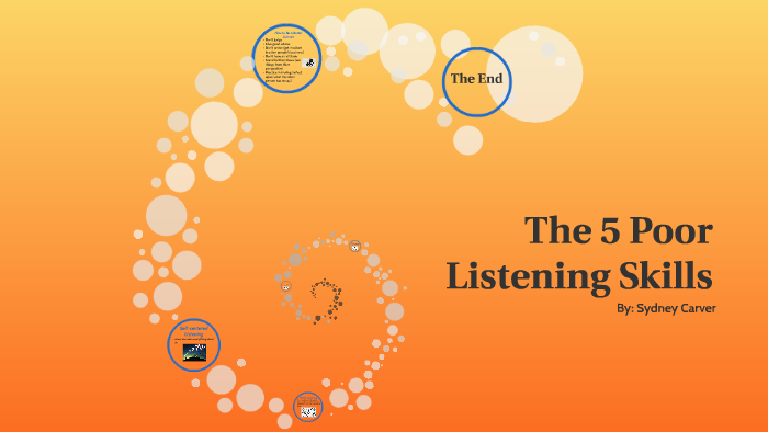 The 5 Poor Listening Skills By Sydney Carver On Prezi