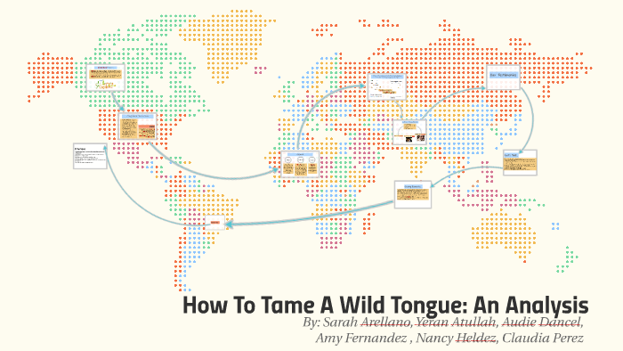 thesis of how to tame a wild tongue