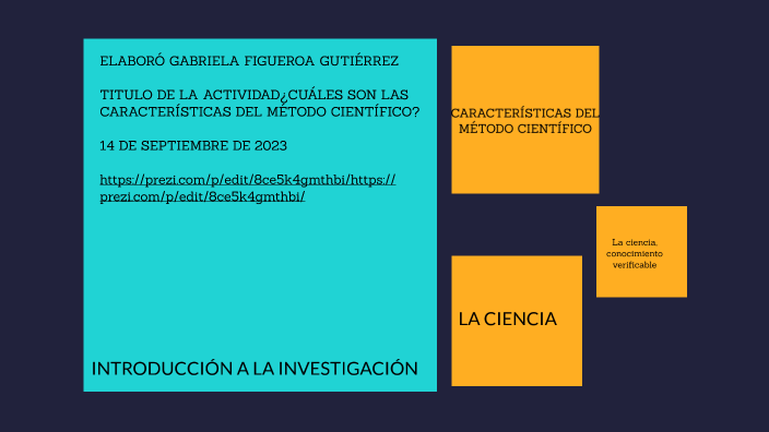 CARACTERISTICAS DEL MÉTODO CIENTÍFICO by Gabriela Gutierrez on Prezi