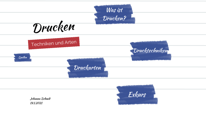 Drucktechniken und -arten by Johanna Schmid