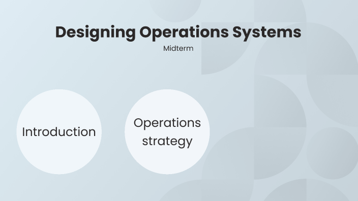 Designing Operations Designing Operations Systems by Julia Seifert on Prezi