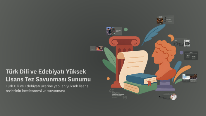 Türk Dili ve Edebiyatı Yüksek Lisans Tez Savunması Sunumu by Ezgi Eren ...