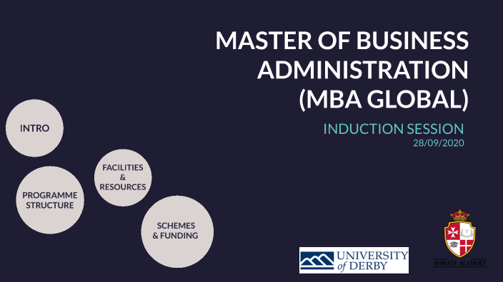 MBA GLOBAL - Induction Session 2020/2021 by Eric Mangion on Prezi