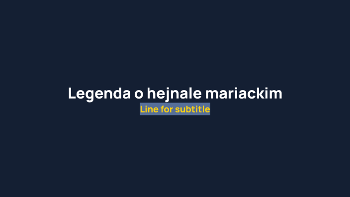 Legenda o hejnale mariackim by Victoria Struk on Prezi
