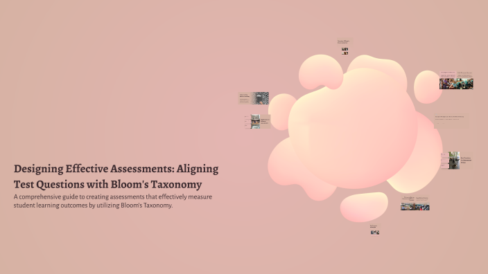 Form Testing Bloom Designing Effective Assessments: Aligning Test Questions with Bloom's ...