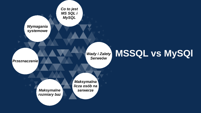 MS SQL vs MySQL by Pawel Cisek on Prezi
