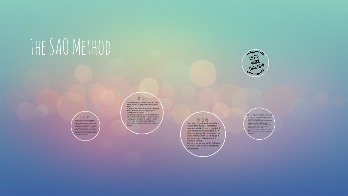Sao Method Example The SAO Method by Ellie Hatters on Prezi