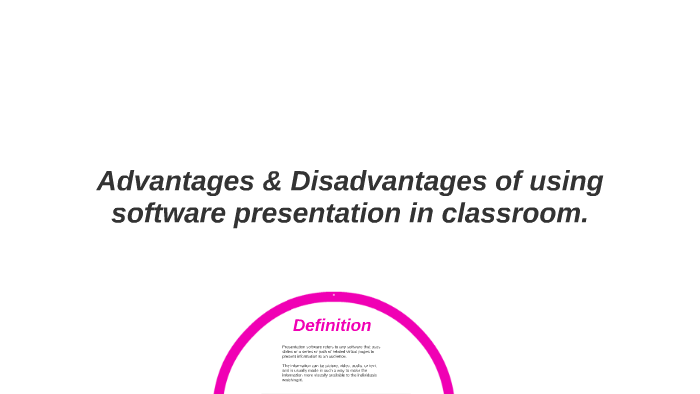 what are the disadvantages of using presentation software