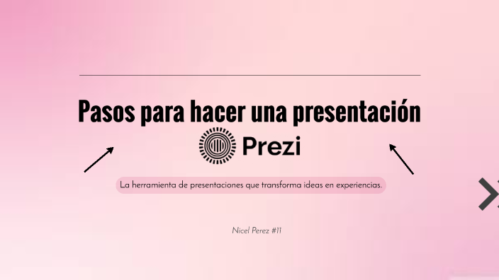 Pasos para hacer una presentacion en Prezi by Nicel on Prezi