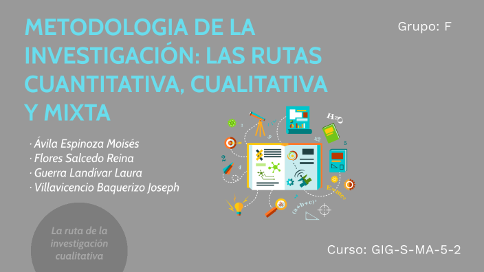 METODOLOGIA DE LA INVESTIGACIÓN: LAS RUTAS CUANTITATIVA, CUALITATIVA Y