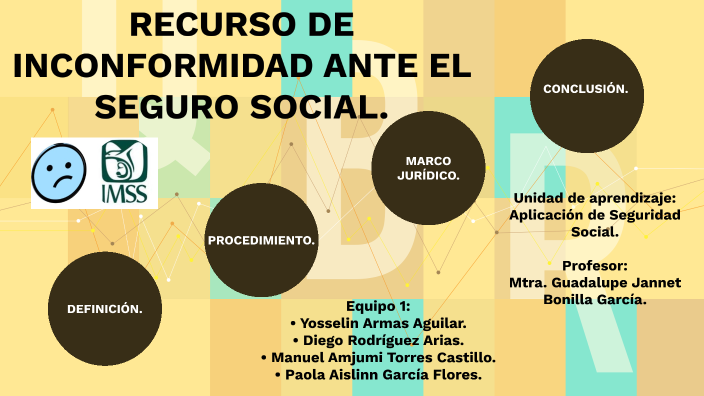 RECURSO DE INCONFORMIDAD ANTE EL SEGURO SOCIAL. by Paola García on Prezi