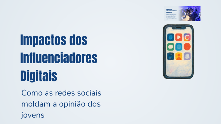 Impactos dos Influenciadores Digitais by Iali silva on Prezi