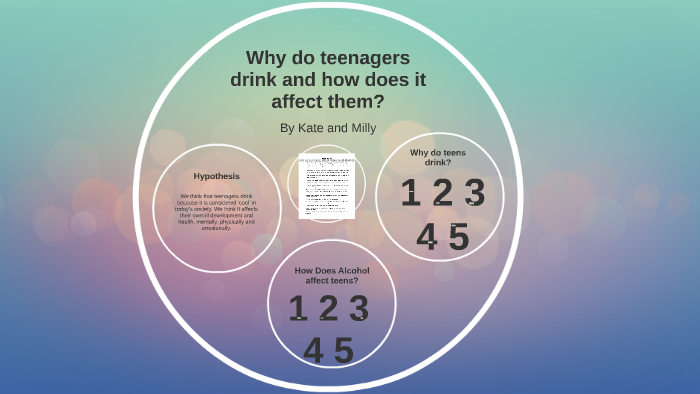 Why do teenagers drink and how does it affect them? by Kate Pennycuick ...
