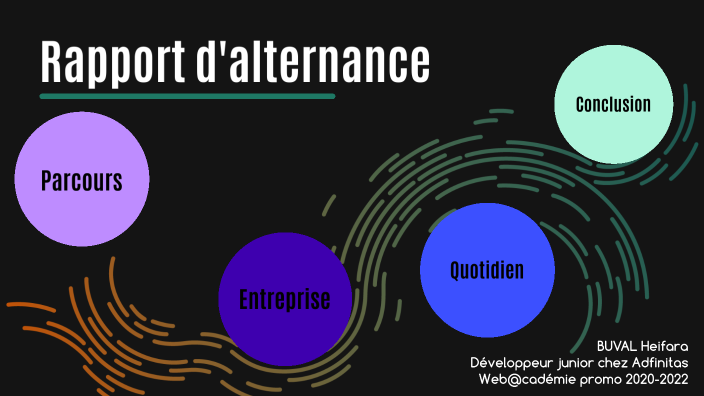 comment faire un rapport d'alternance