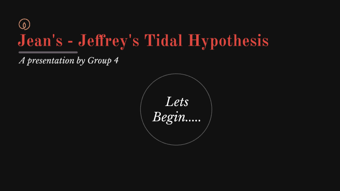 tidal hypothesis wikipedia