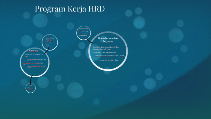 Program Kerja HRD by Hanif rinardi