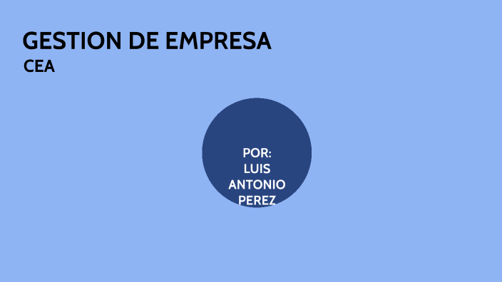 GESTION DE EMPRESA by Luis Pérez on Prezi