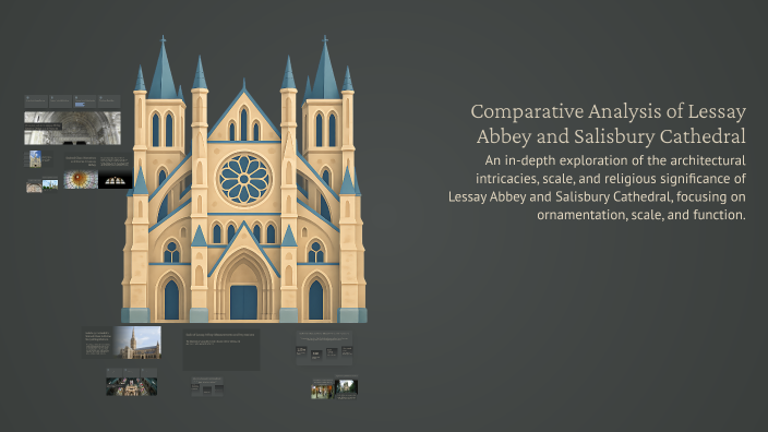 Lessay Abbey Scale Comparative Analysis of Lessay Abbey and Salisbury Cathedral by Isreal ...