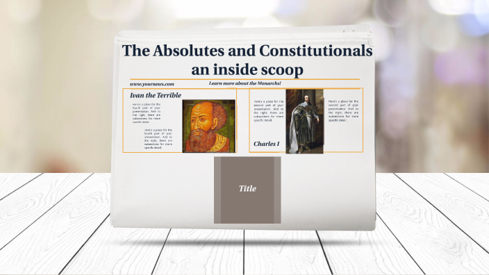 constitutional versus absolute monarchies assignment