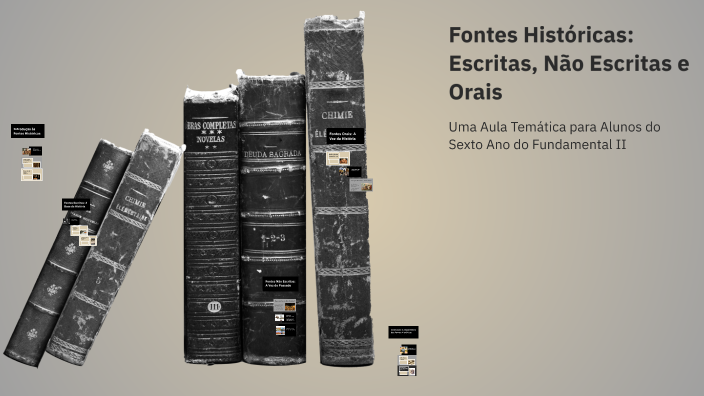 Fontes Históricas: Escritas, Não Escritas e Orais by Flavio H De Paula ...