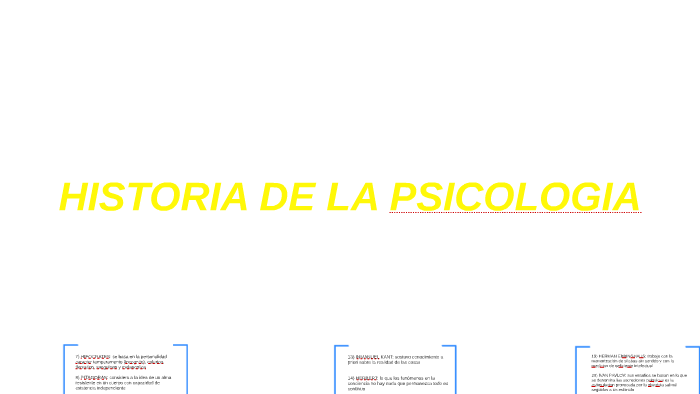 HISTORIA DE LA PSICOLOGIA by Danny Paul on Prezi