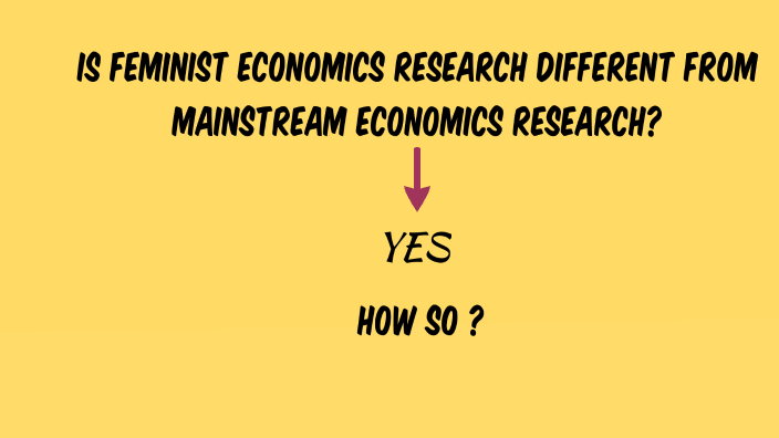 research topics on feminist economics