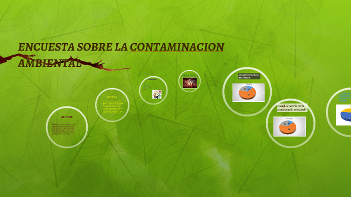 ENCUESTA SOBRE LA CONTAMINACION AMBIENTAL by JHEDVIS PAUL MARTINEZ CAJA