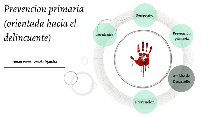 Prevencion primaria(orientada hacia el delincuente) by Leonel Duran on