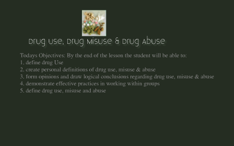 essay about fighting drug use misuse and abuse