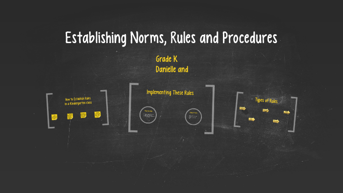 Establishing Norms, Rules and Procedures by Danielle Roussos