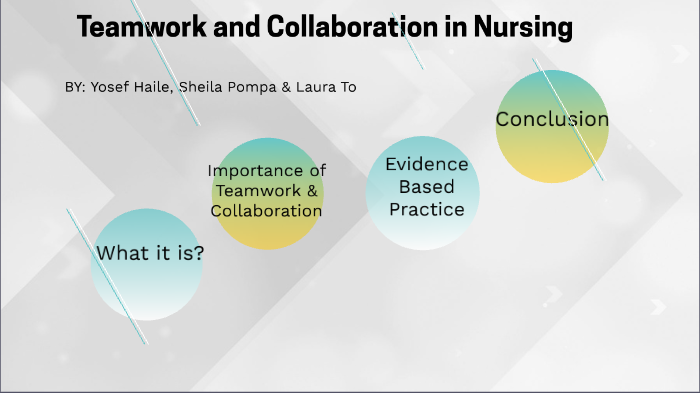 Teamwork And Collaboration In Nursing Examples Ppt