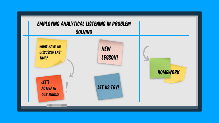 analytical listening in problem solving answer key
