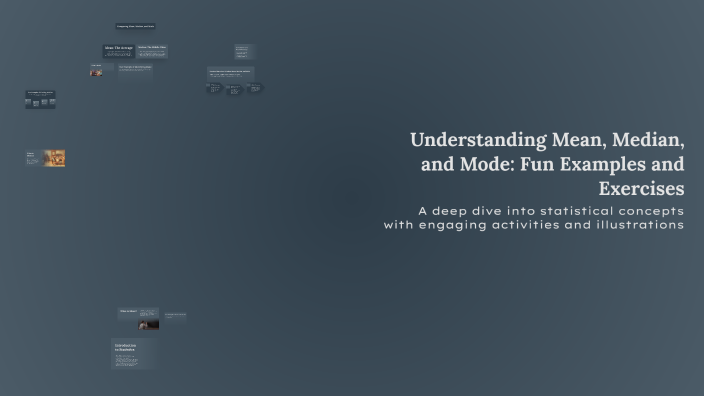 Mode Examples English Understanding Mean, Median, and Mode: Fun Examples and Exercises by De ...