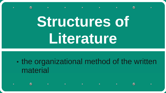 Structures of Literature by Audrey Trowbridge