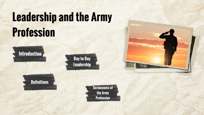 army leadership and profession essay