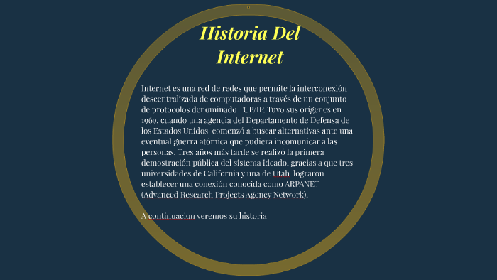 Historia del Internet by deisy parra on Prezi